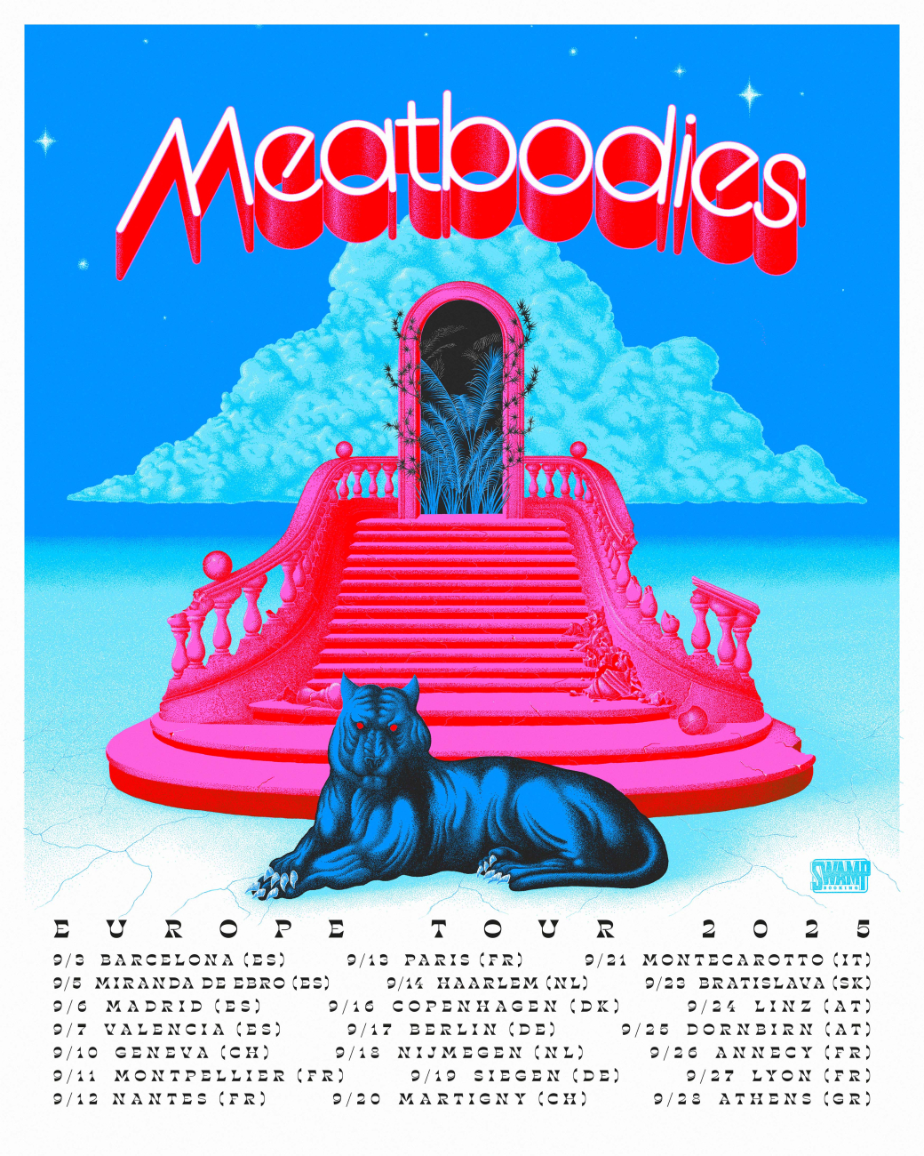 Meatbodies Tourplakat